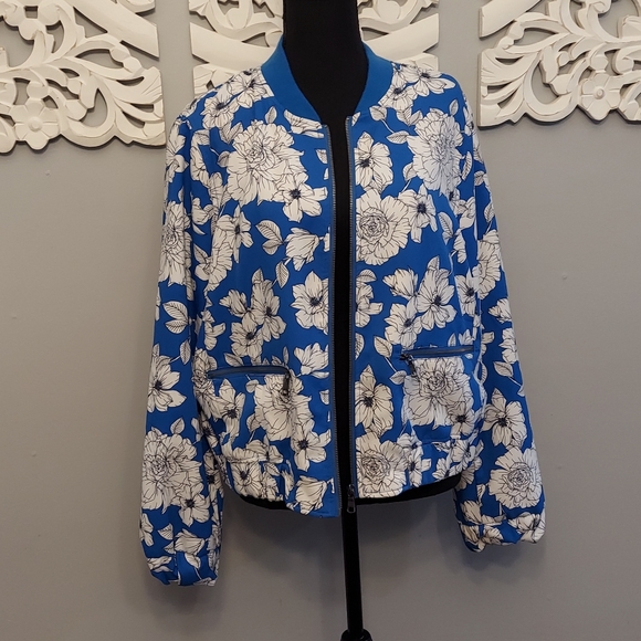 Banana Republic Floral Spring/Summer Jacket Size Large - Picture 1 of 3